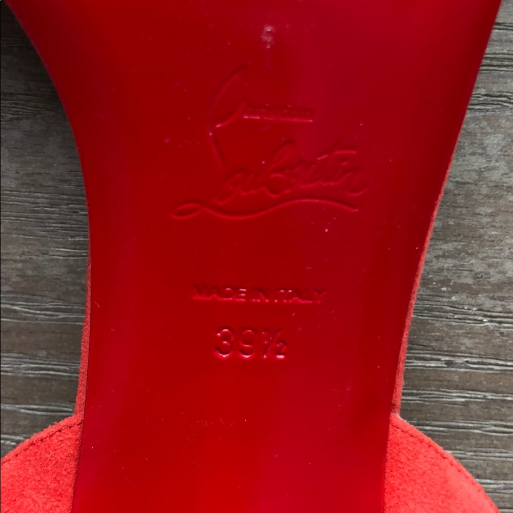 NWOB Christian Louboutin Suede Trezuma San… - Picture 7 of 9